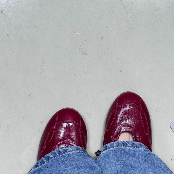 Red Patent Leather Double Strap Mary Janes - Picture 3 of 4